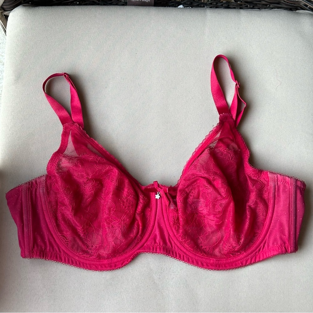 Wacoal Retro Chic Solid Red 40c - image 1